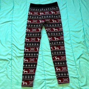 SWS Reindeer Snowflake Winter Leggings